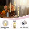 Gedengni Floral Candles Remote Candlesticks-10inches Timer Flickering Battery Operated Candle