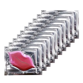Rotus 30 Pack Pink Collagen Crystal Lip Care Gel Masks, Mouth & Lips Age Defying Masques - Concentrated Lip Mask Treatment with Collagen & Glycerin to Hydrate and Plump Your Lips (Pink)