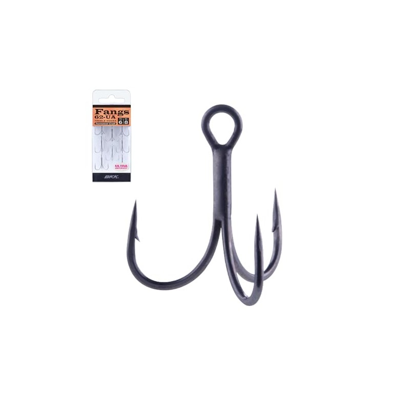 BKK FANGS-62 Treble Hook | #3 | 7-Pack | 2X