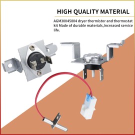 AGM30045804 Dryer Thermistor and Thermostat Kit - 6323EL2001B Dryer Thermistor 6931EL3003C 6931EL3004B High Limit Thermostat Compatible with LG Dryers Replaces for PS16732335 AP7206815