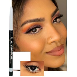VASANTI Kajal Waterline Eyeliner Pencil - Long-lasting, Waterproof, Smudge-proof, Safe for Sensitive Eyes, Waterline Eye Liner - Opthalmologist Approved and Tested (White Clarifier)