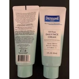 Creme 2 X Dermasil  Labs Oil Free Daily Day Cream Rose Water Witch Hazel Vitamin E