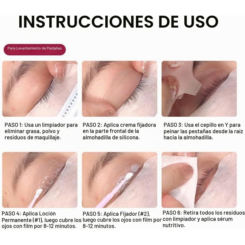 Yinhing Kit Elevador de Pestañas, Kit Profesional para Permanente de