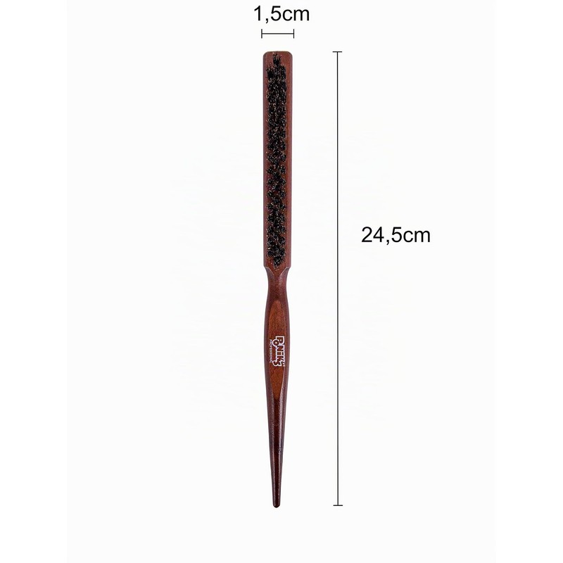 PONIK'S PROFESSIONAL Toupee Brush with Boar Bristles & Nylon -