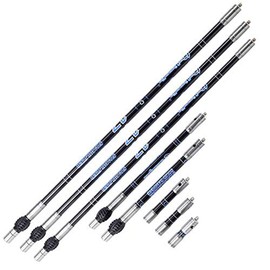 Archery Balance Bar Bow Stabilizer Rod Stabilizer Extension Pole System for Recurve Bow Compound Bow (Blue, 5 inch)