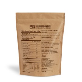 MB Herbals Arjuna Powder 8 oz / 27 Gram | Wildcrafted Terminalia arjuna Bark Powder