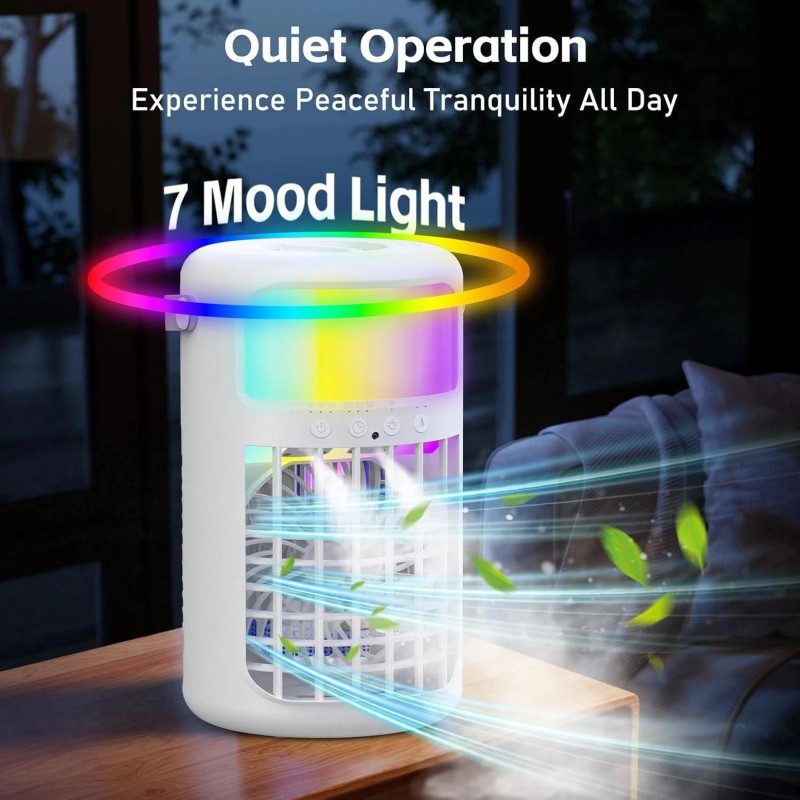 Whisper-Quiet Portable AC with 1500ml Tank – Perfect for Home,