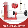 Pocket Hole Jig Kit, Adjustable Woodworking Tools Pocket Dowel Hole