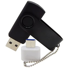 Memoria USB de 512 MB, Memoria USB Tipo C y OTG, Ideal para Estudiantes (Negro)