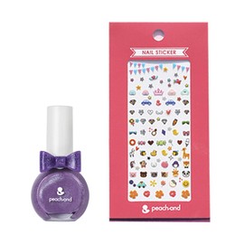Peachand Peach and Princess Nail Color, Children's Manicure, Nail Stickers, Nail Stickers, Set (Violet), Safety Ingredients, Kids Cosmetics, Present, Children's Cosmetics, Children's Makeup, Popular, Stylish, Children's Cosmetics, Cute