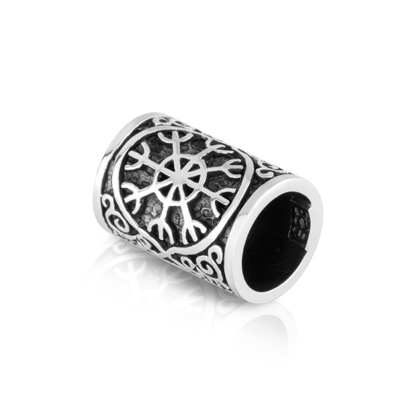NKlaus 925 Sterling Silver Beard Pearl - Helmet of Awe