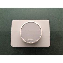 Replacement Rectangular Trim Wall Plate for NEST Gen 1, Gen 2, Gen 3, and E Learning Thermostats [Shiny White], Size 4.25 x 6