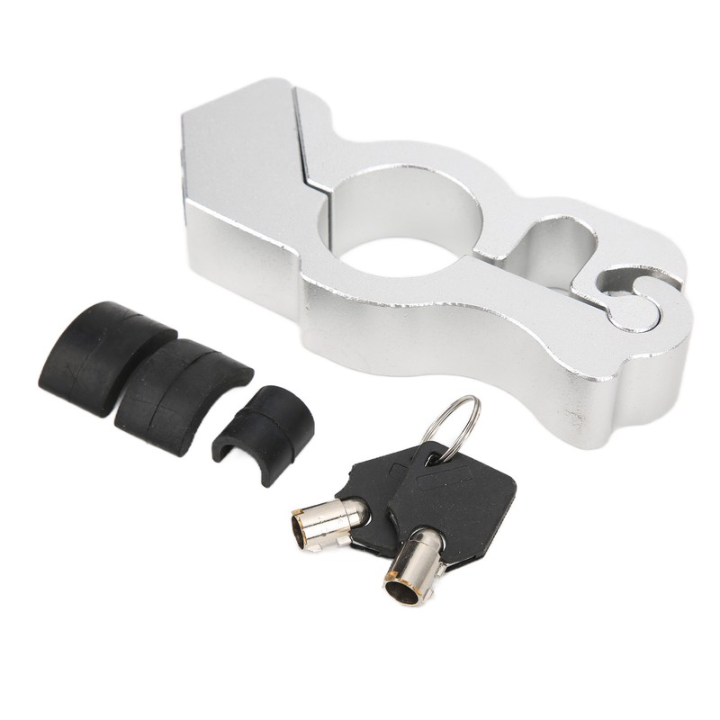 Motorcycle Handlebar Grip Safety Lock AntiThief Decoration Protection Universal for