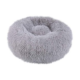 Lumumi Winter Warm Pet Dog Cat Round Bed, Long Plush Soft Pet Bed Calming Bed Warm Sleeping Bag Warm Sleeping Bag Comfortable & Anti-Static