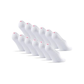 DANISH ENDURANCE Calcetines Invisibles para Hombre y Mujer Blanco CH 6-pack