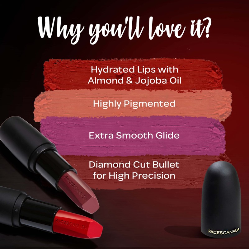 Faces Canada Weightless Matte Lipstick 4g Pretty Sepia 08 (Brown)