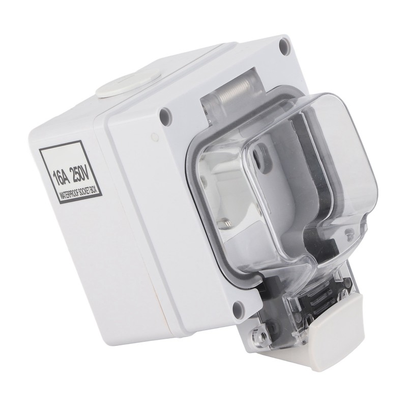 Outdoor Socket IP66 Weatherproof German Outdoors Outlet for Gardens Workshops