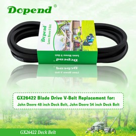 Dopend GX26422 Deck Belt 1/2” x 144-1/2” for John Deere Z325E, Z375R, Z355E, Z355R, Z330M, Z330R, Z365R, Replaces John Deere 48” & 54” Deck Belt