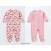 100% Cotton Unisex Baby Footed 2PCS, Baby Girl Footies, 0-12