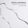 4PCS Metal Thin Headbands for Women, Elastic Hair Bands, Trendy