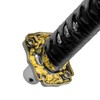 EZAUTO WRAP 15cm Black Shift Knob Samurai Sword Alloy Katana
