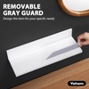 YOHOM Adhesive White Floating Shelves Bathroom Wall Organizer Shower Caddy