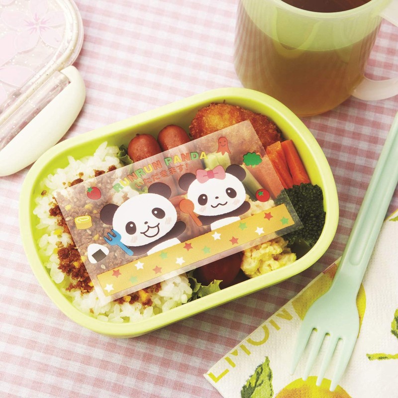 Torune P-2912 Bento Antibacterial Sheet, Run Panda, Pack of 30