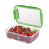 SnapLock by Progressive 4-Cup Storage Container - Green, Easy-To-Open, Leak-Proof