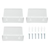 3PCS Clear Acrylic Display Rack Wall Mounted Floating Shelf for
