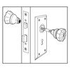 Prime-Line E 2294 Vintage Style Indoor Mortise Lock Assembly Kit