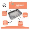 AJC Charola Para Servir Y Cocinar 6 Pack Acero 35x26x5