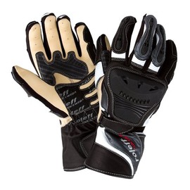 Roleff Racewear Lederhandschuhe, Schwarz/Grau, Größe XXL