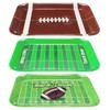 MUNILAIL MUNILAIL 3 PCS Football Serving Trays 12.8 x 10
