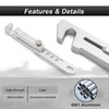 ROMELACK 2PCS UTV Adjustable Cool Door Latch Aluminum Compatible with