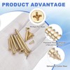 sourcing map 50Pcs ST4 x 25mm Pan Head Self Tapping