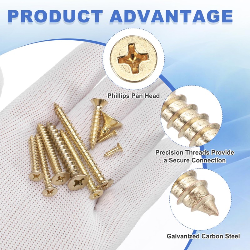sourcing map 50Pcs ST4 x 25mm Pan Head Self Tapping
