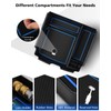 FIILINES Center Console Organizer for Kia Carnival MPV 2022-2025, ABS