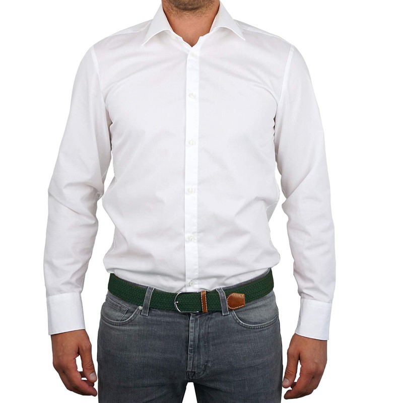 Fabric Belt Stretch Braided and Elastic Belt for Men and