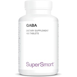 Supersmart - Gaba (Gamma-Amino-Butyric Acid) - Helps Reduce Stress | Non-GMO - 100 Tablets
