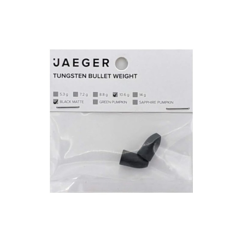 Tungsten Bullet Weight Black Matte (10.6)