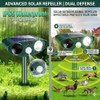 2026 Sonic Fortress Pro Deer Repellent,Cat Deterrent Squirrel Rabbit Racoon