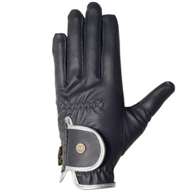AK Synthetic Grip Unisex All Season Riding Gloves AKRS-6344 (Navy/Silver, S)