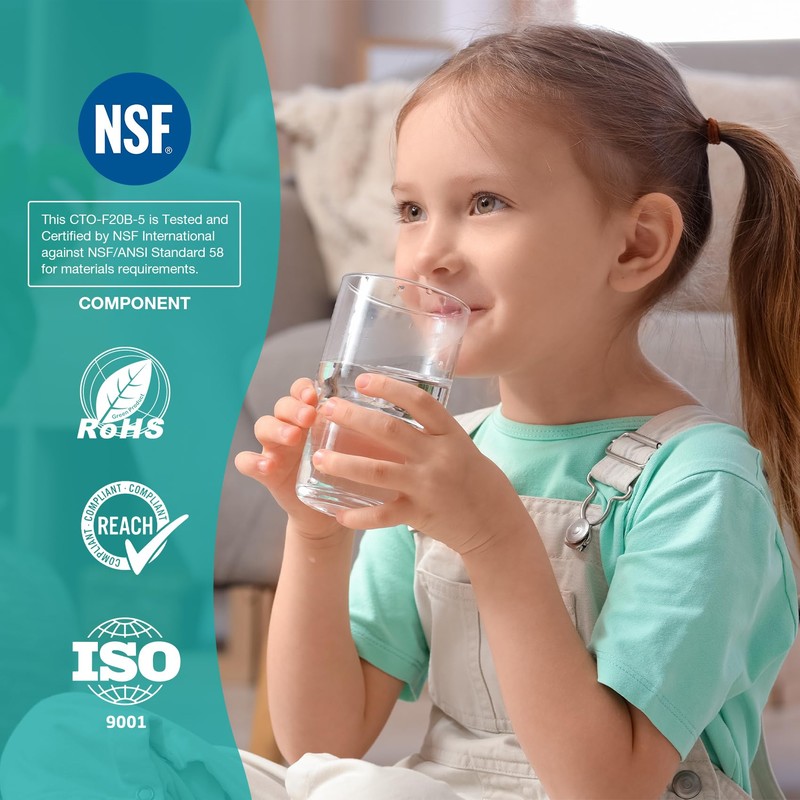 SimPure Whole House Water Filter Cartridges 5 Micron 20" x