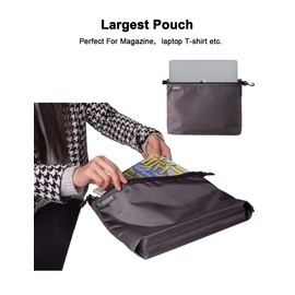 GOX 3 Pack Travel Toiletry Bag for Men Carry On Packing Organizer Zipper Pouch Portable Cosmetic Pouch Accessory Document Electronics