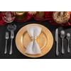 Hudson Essentials Premium 40 Piece Hammered Silverware Set, 18/10 Stainless
