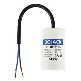 BOJACK CBB60 20uF 450V 50/60HZ Starting Capacitor, SH Motor Operating Capacitor, AC Motor Capacitor, with Wire