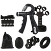 Grip Strengthener Kit 7 Pack, Adjustable Resistance Forearm Exerciser, Finger