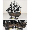 SAILINGSTORY Wooden Pirate Ship Model Black Pearl Sailing Ship Decor
