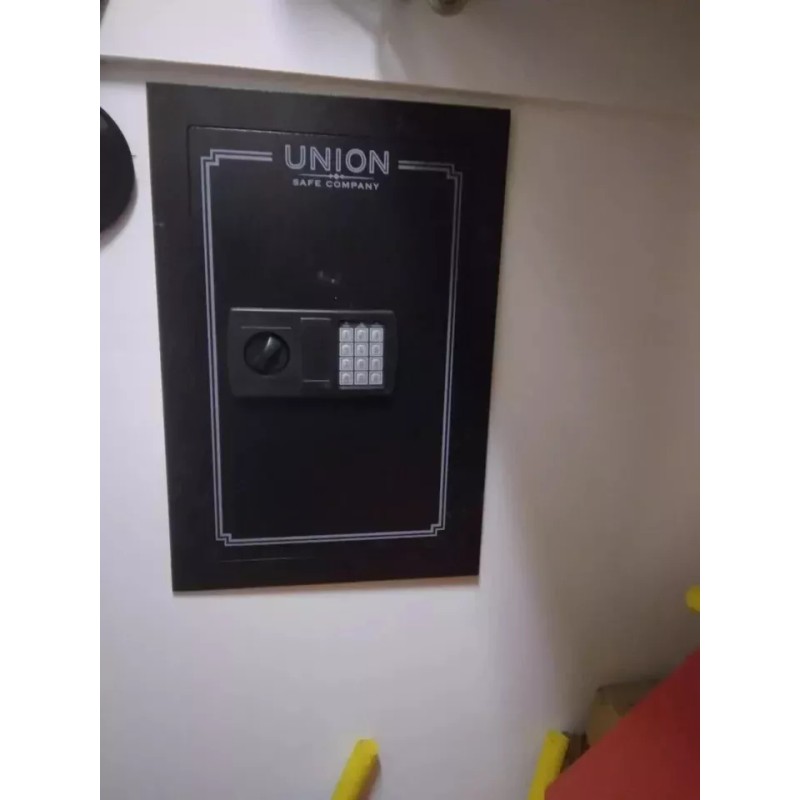 Union Safe Electronic Digital Wall Safe Steel Hidden Security Box