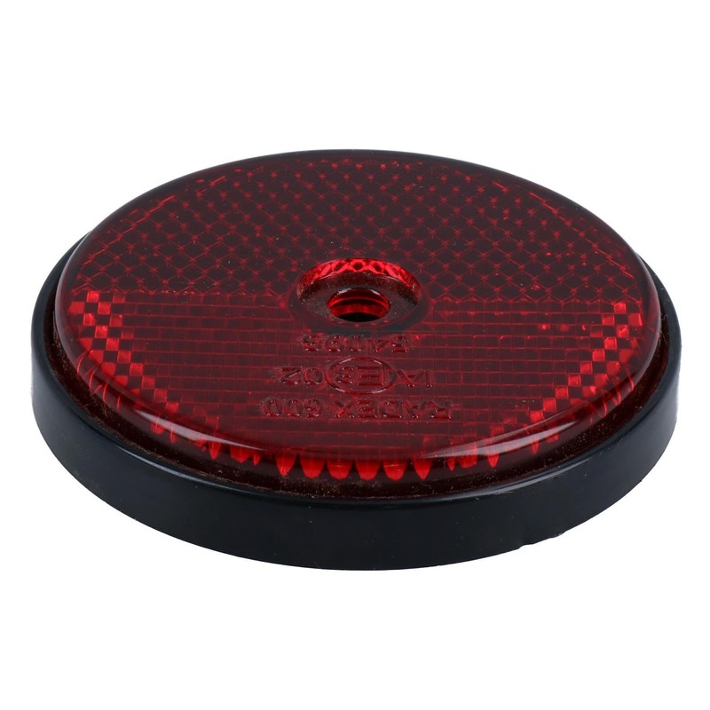 10 x Red Round Circular Reflectors for Driveway Gate Fence